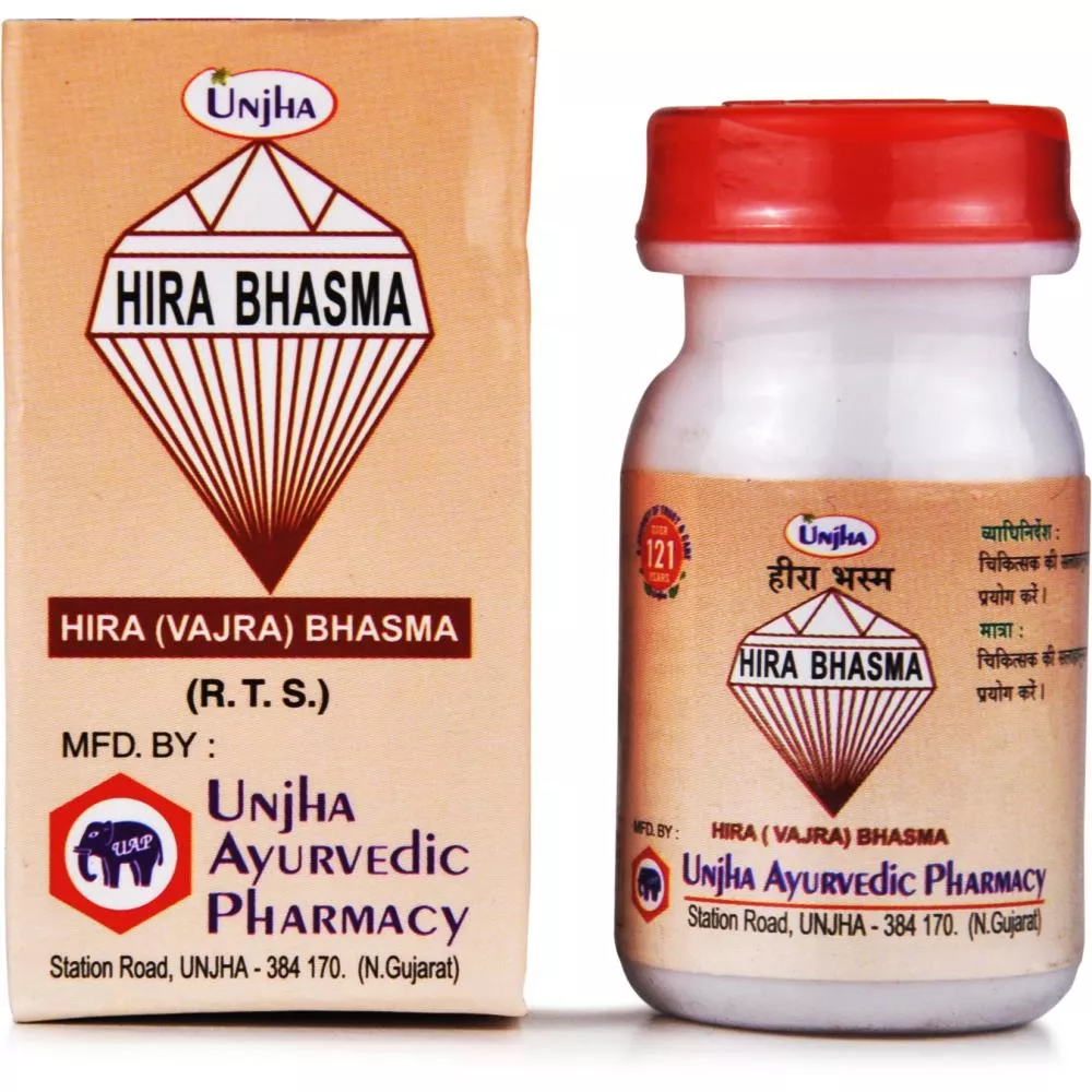 Unjha Hira Vajra Bhasma 500mg