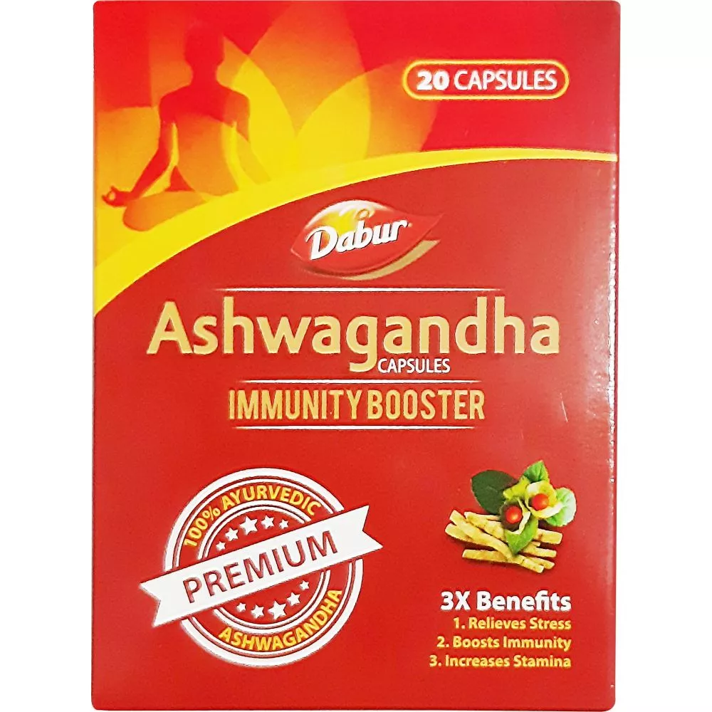 Dabur Ashwagandha Capsules Immunity Booster 20caps