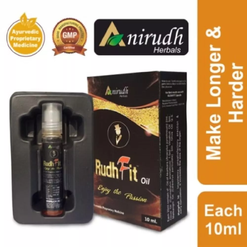 Anirudh Herbals Ayurvedic Rudhfit Oil Make Longer And Harder 10ml, Pack of 2