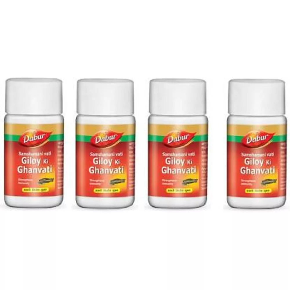 Dabur Giloy Ki Ghanvati Tablets 40tab, Pack of 4