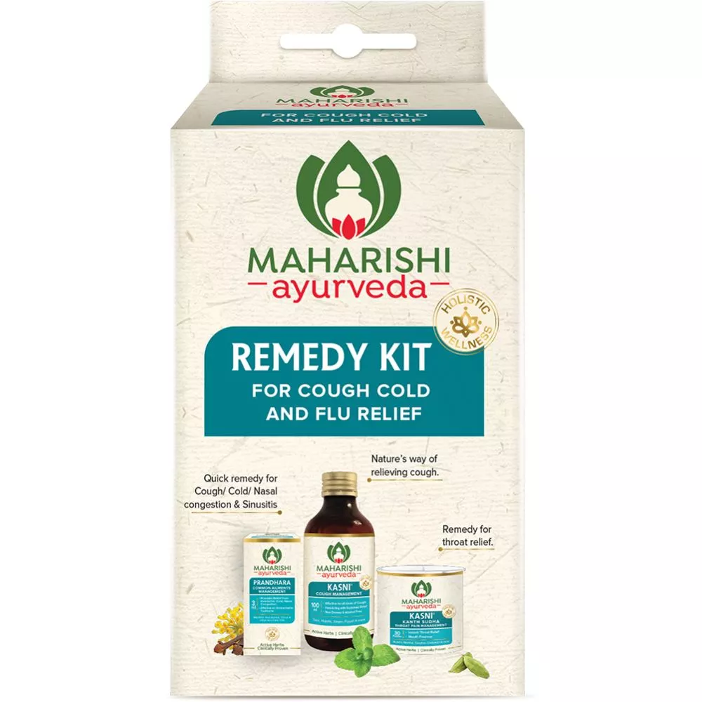 Maharishi Ayurveda Remedy Kit For Cough, Cold & Flu 1Pack