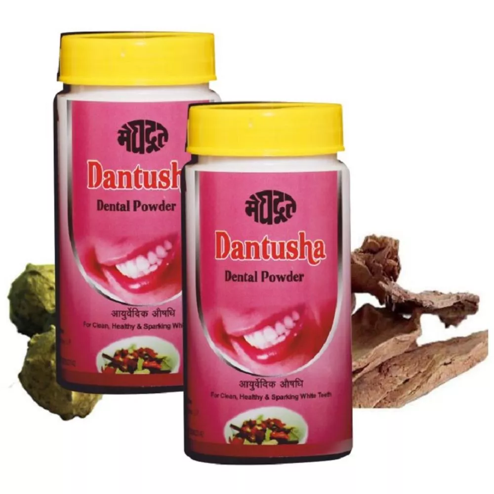 Meghdoot Ayurvedic Dantusha Churna 100g, Pack of 2