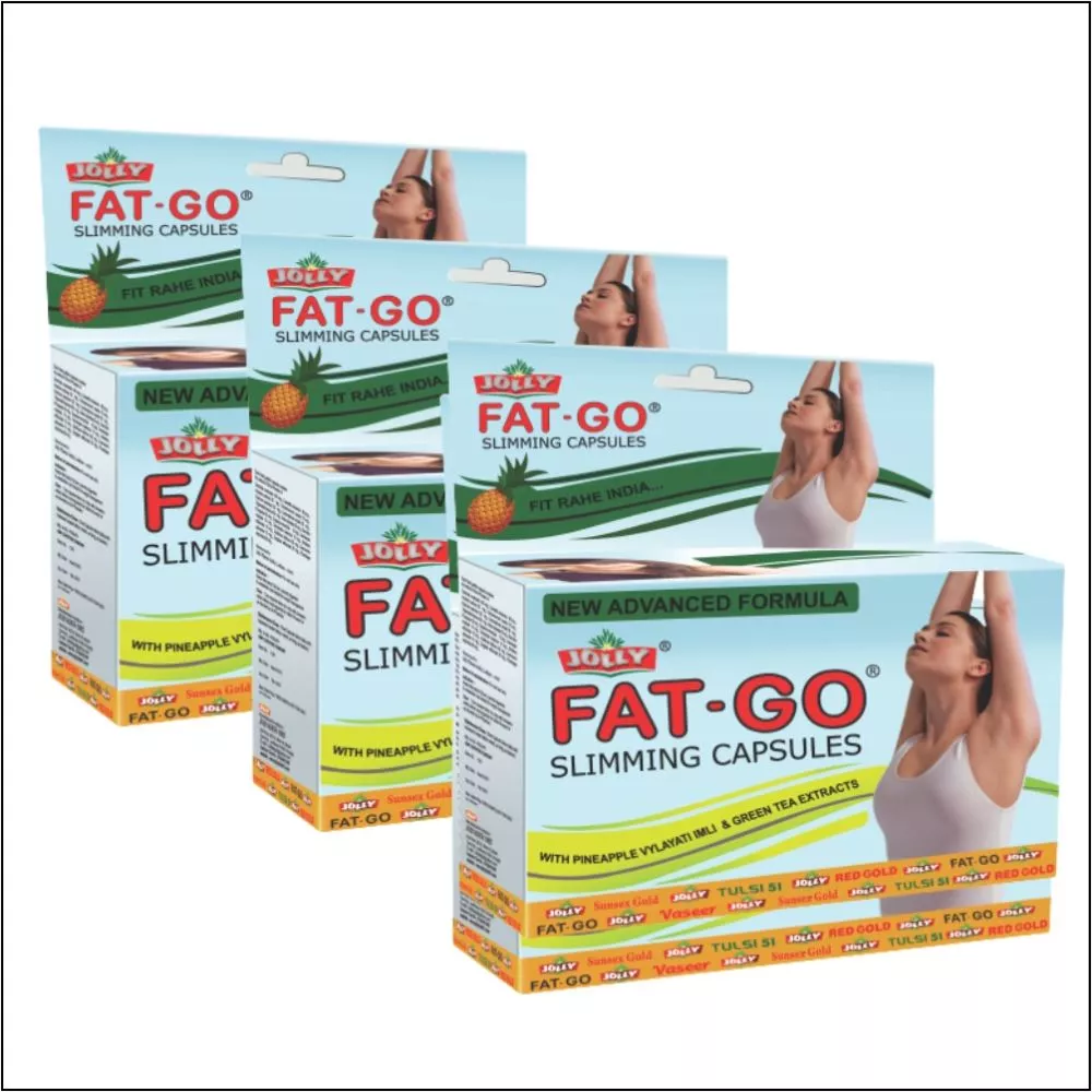 Jolly Fat Go Slimming Capsules 60caps, Pack of 3