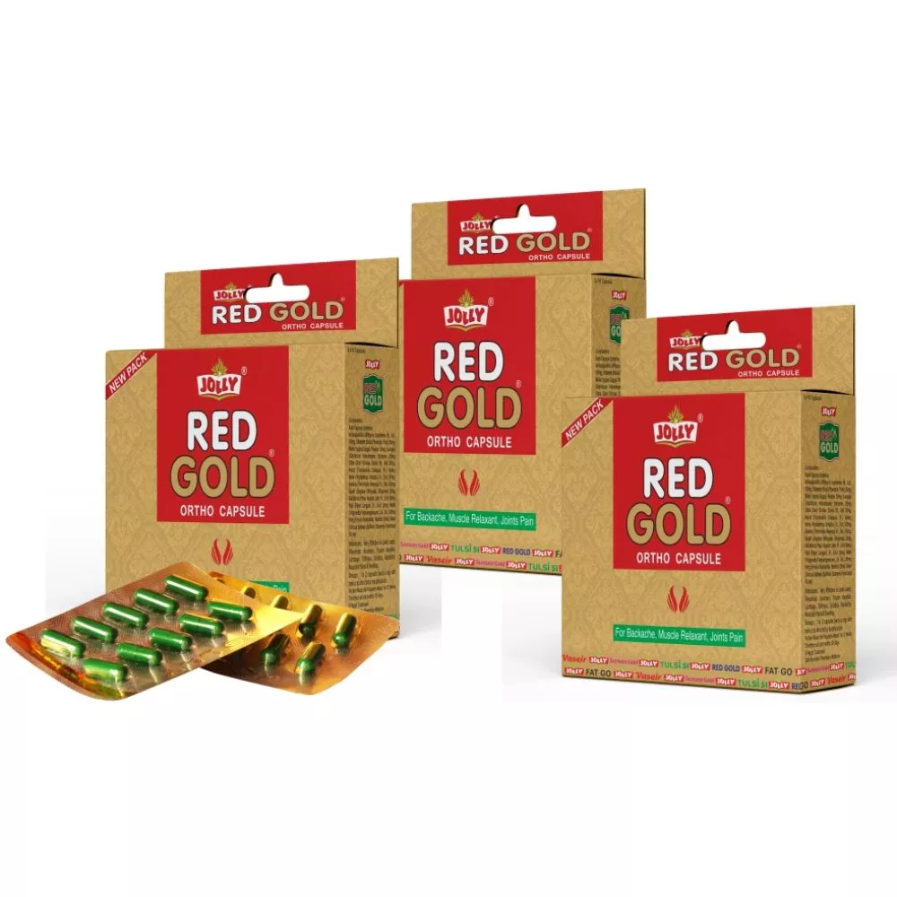 Jolly Red Gold Ortho Capsules 30caps, Pack of 3