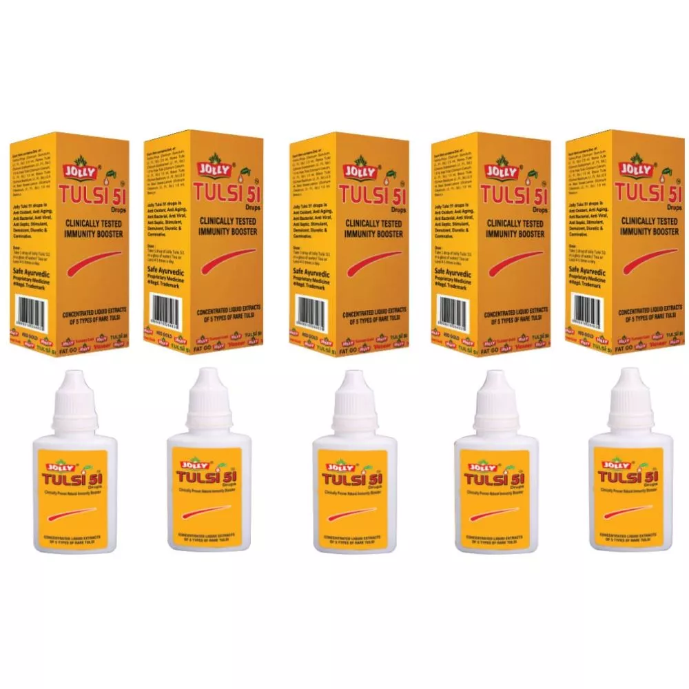 Jolly Tulsi 51 Drops 24ml, Pack of 5