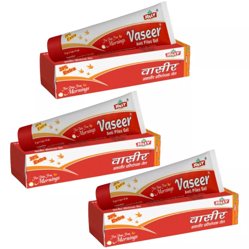 Jolly Vaseer Anti Piles Gel 30g, Pack of 3