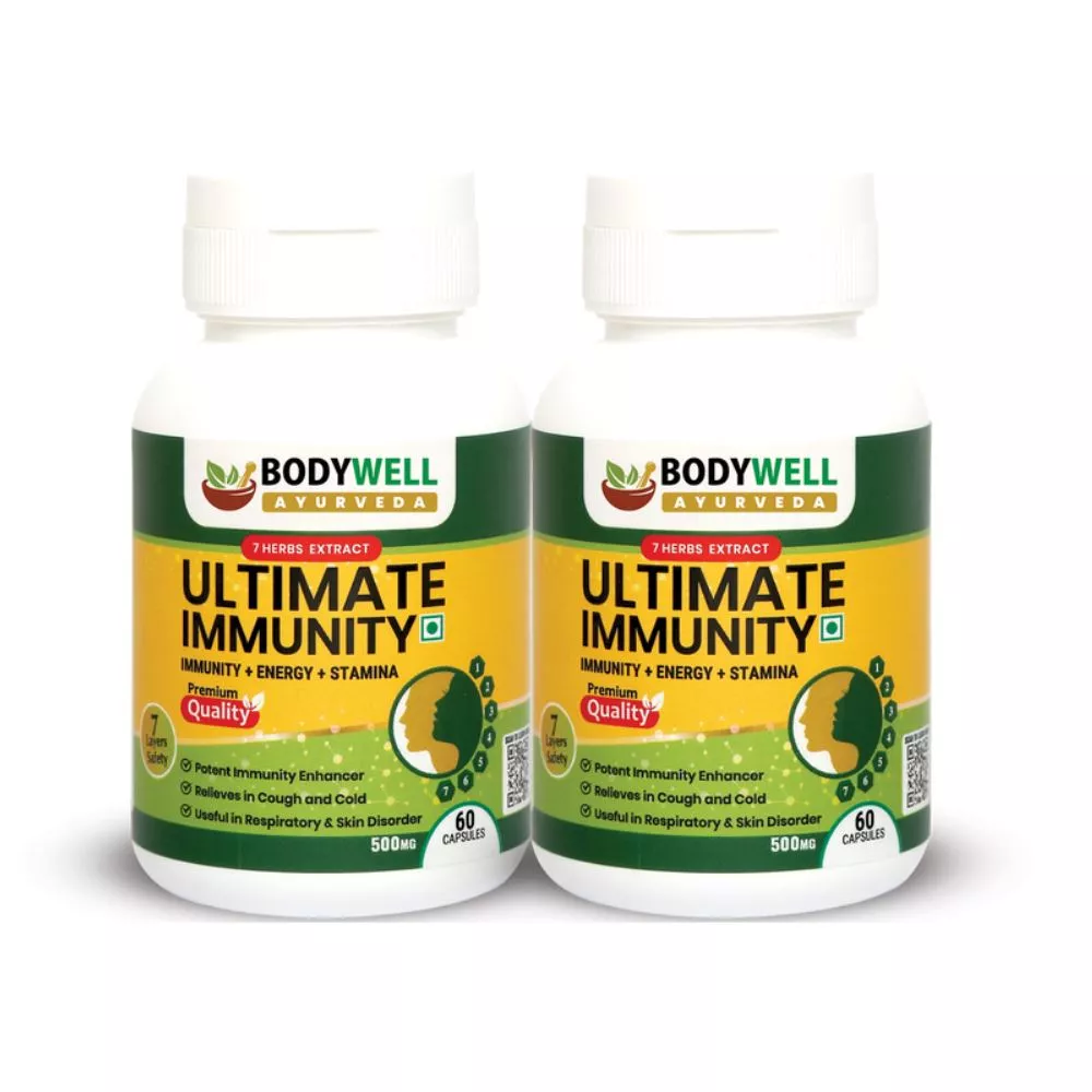 Bodywell Ultimate Immunity 500Mg Capsules 60caps, Pack of 2