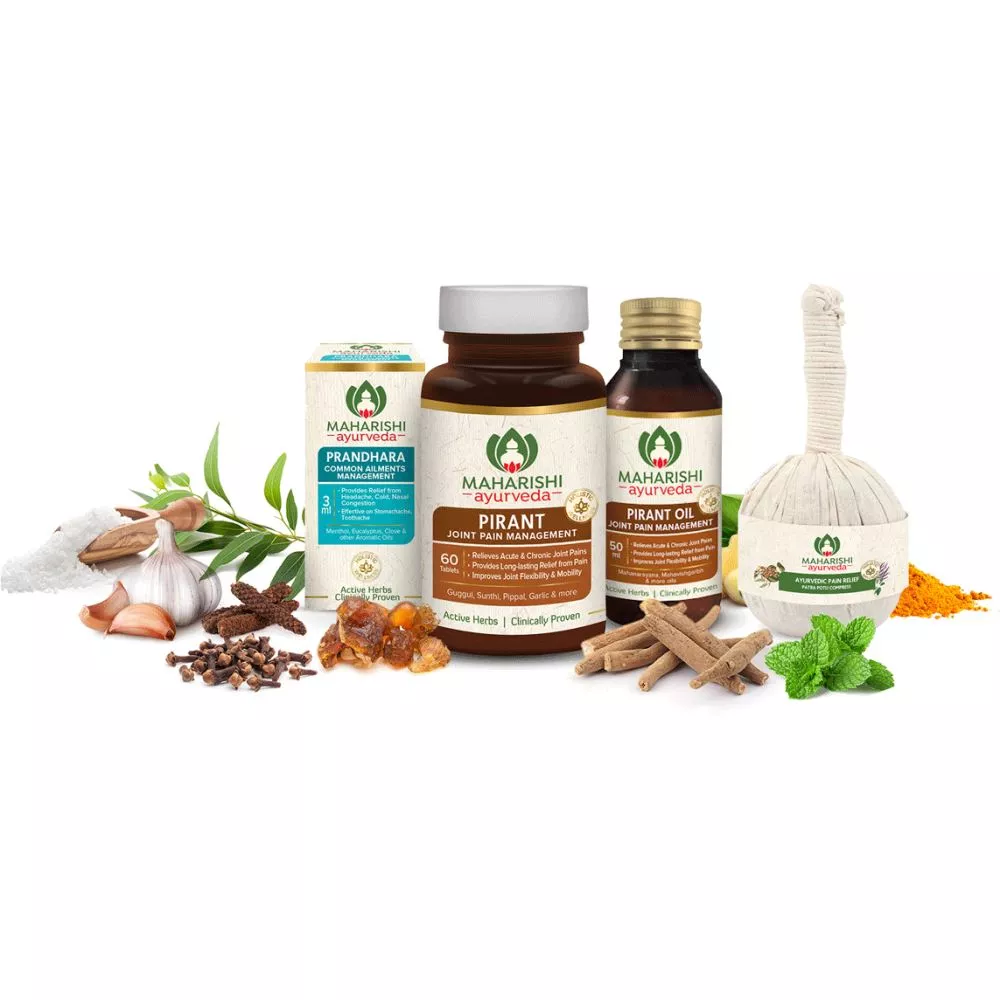 Maharishi Ayurveda Pain Relief Therapy With Patra Potli Combo 1Pack
