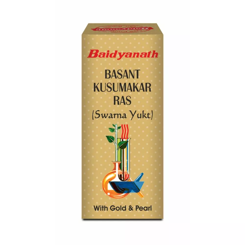 Baidyanath Ayurved Basant Kusumakar Ras With Gold And Pearl Tablets 25tab