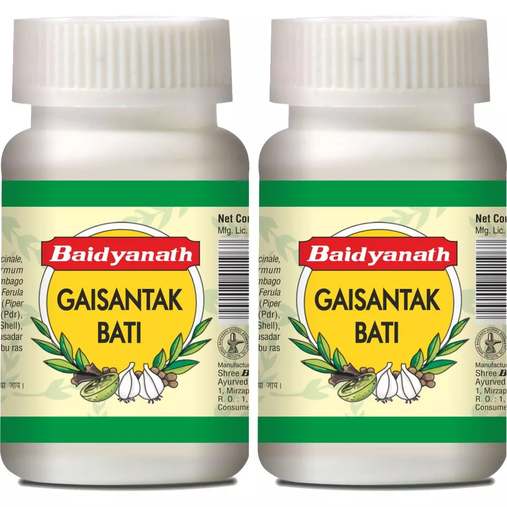 Baidyanath Ayurved Gaisantak Bati 100g, Pack of 2