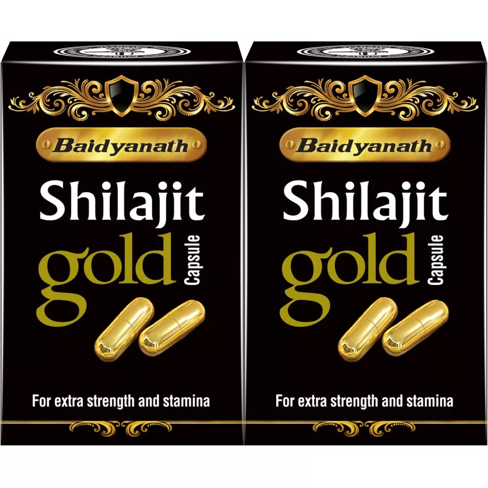 Baidyanath Ayurved Shilajit Gold Capsules 10caps, Pack of 2