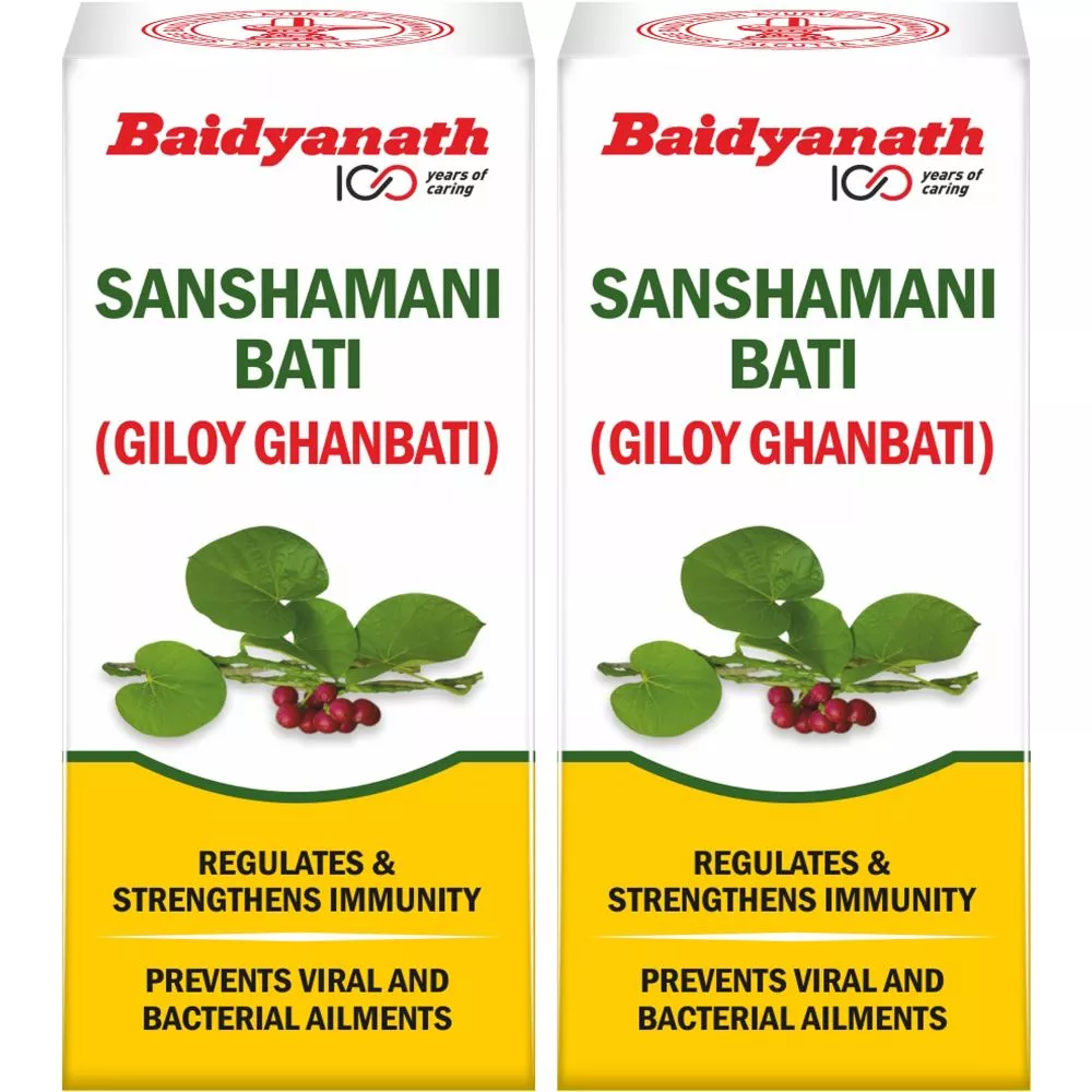 Baidyanath Ayurved Sanshamani Bati Giloy Ghanbati 40tab, Pack of 2