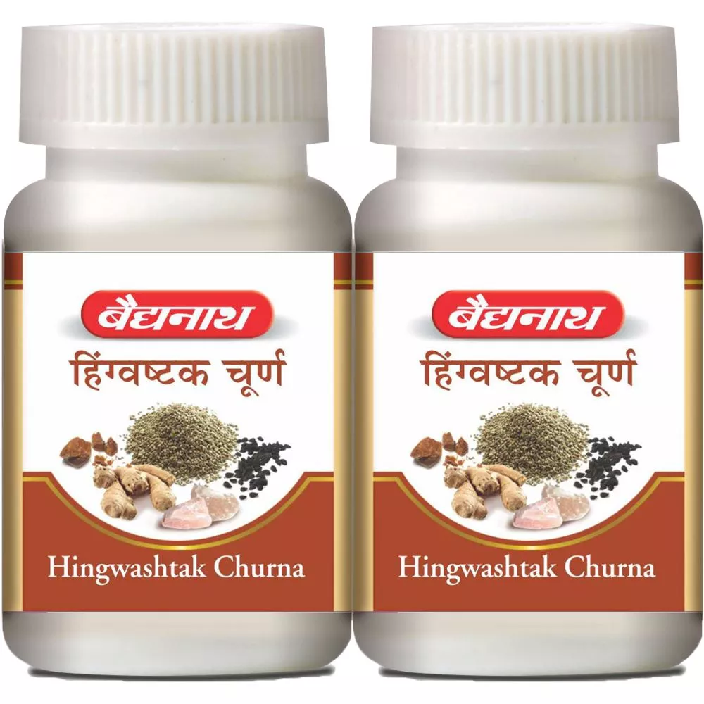 Baidyanath Ayurved Hingwashtak Churna 60g, Pack of 2