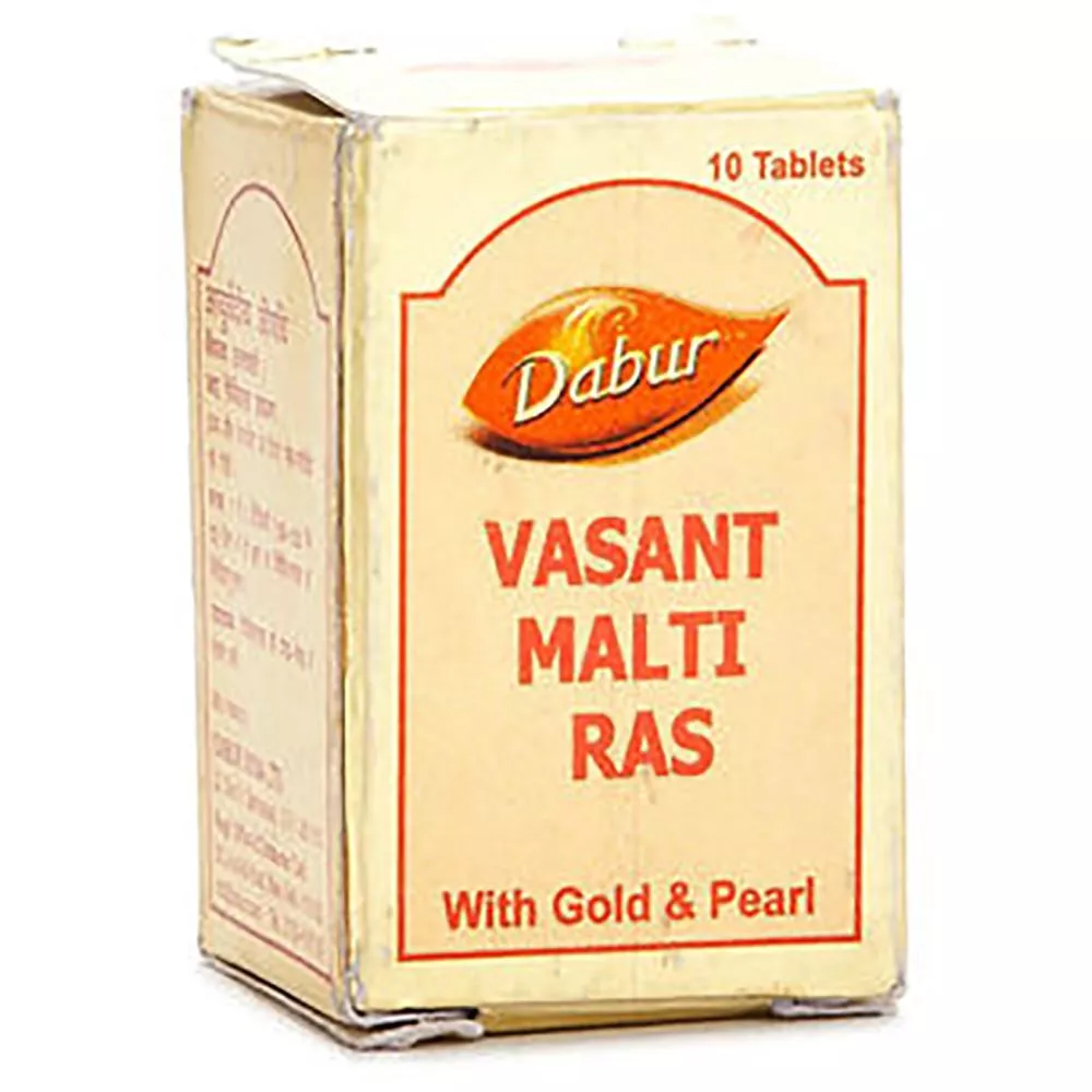 Dabur Vasant Malti Ras With Gold 10tab