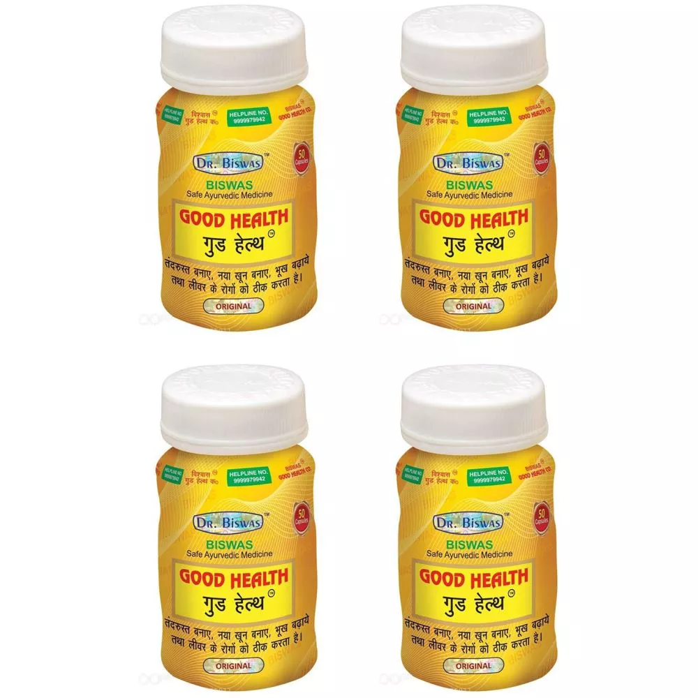Dr Biswas Good Health Capsule 50caps, Pack of 4