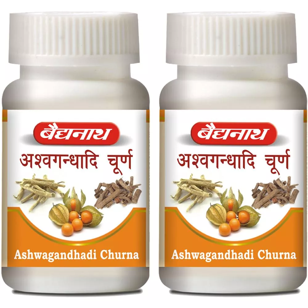 Baidyanath Ayurved Ashwagandhadi Churna 60g, Pack of 2