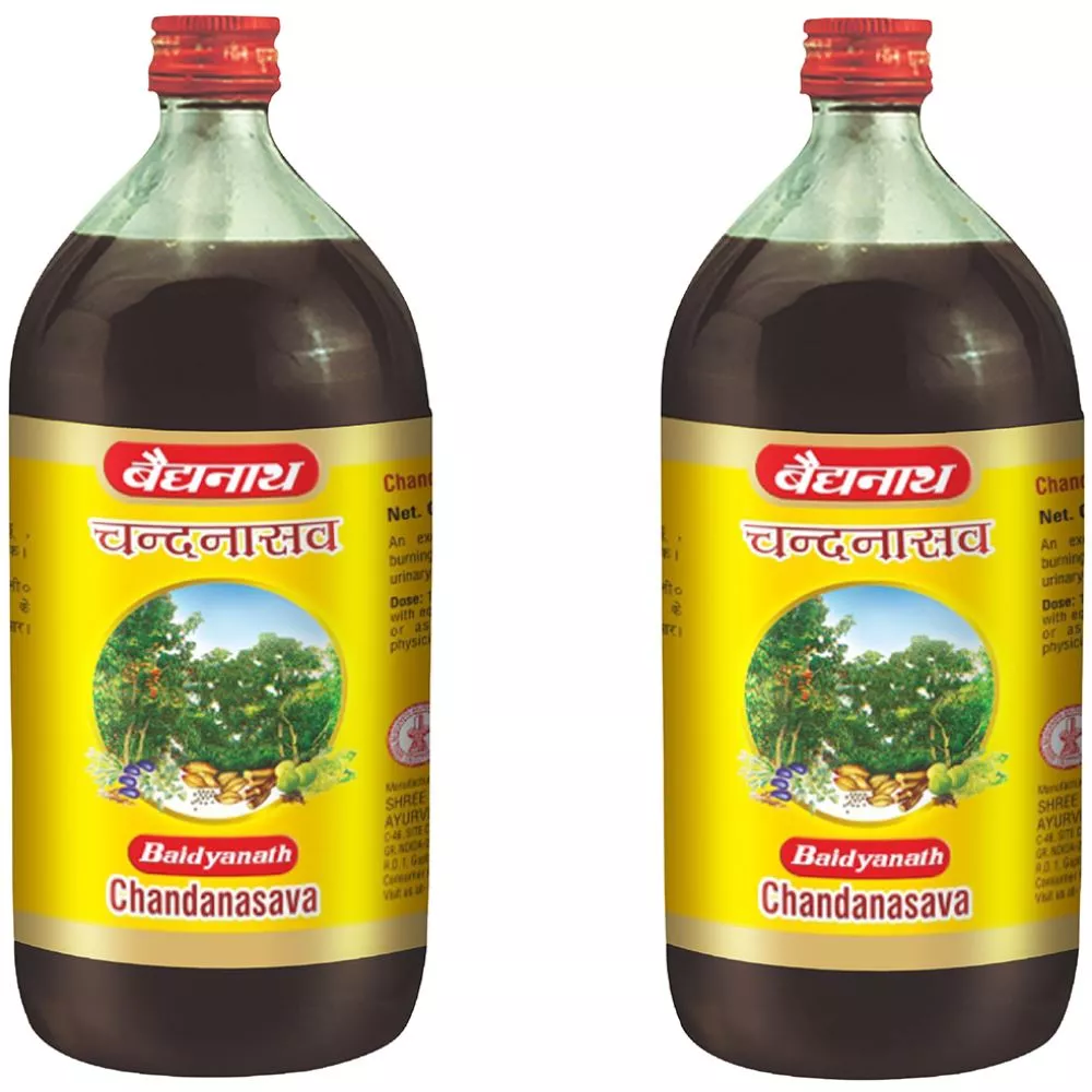 Baidyanath Ayurved Chandanasava 450ml, Pack of 2