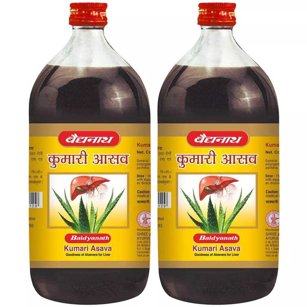 Baidyanath Ayurved Kumari Asava 450ml, Pack of 2