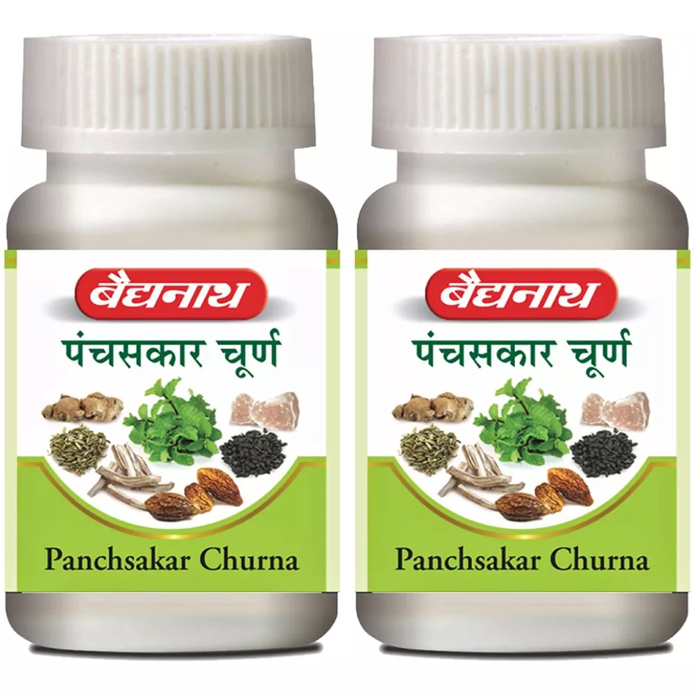 Baidyanath Ayurved Panchsakar Churna 60g, Pack of 2