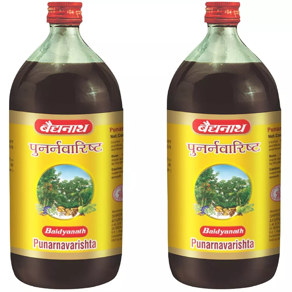 Baidyanath Ayurved Punarnavarishta 450ml, Pack of 2
