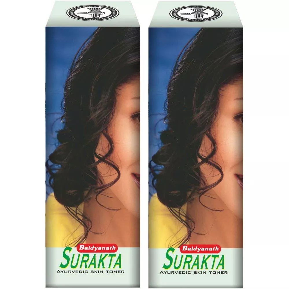 Baidyanath Ayurved Surakta Skin Toner Syrup 450ml, Pack of 2
