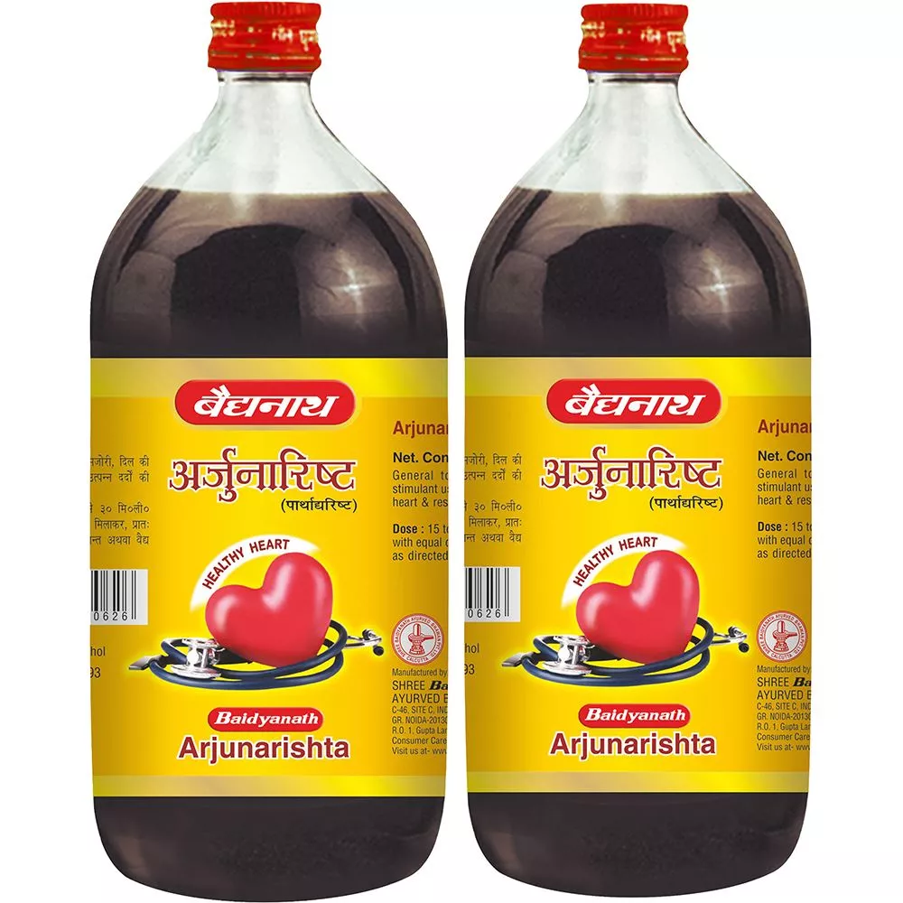 Baidyanath Ayurved Arjunarishta 450ml, Pack of 2