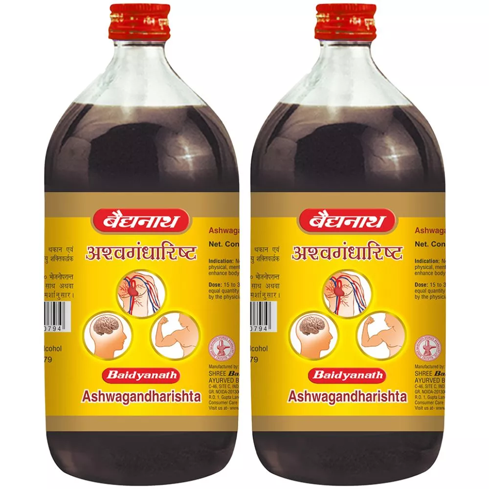 Baidyanath Ayurved Ashwagandharishta 450ml, Pack of 2