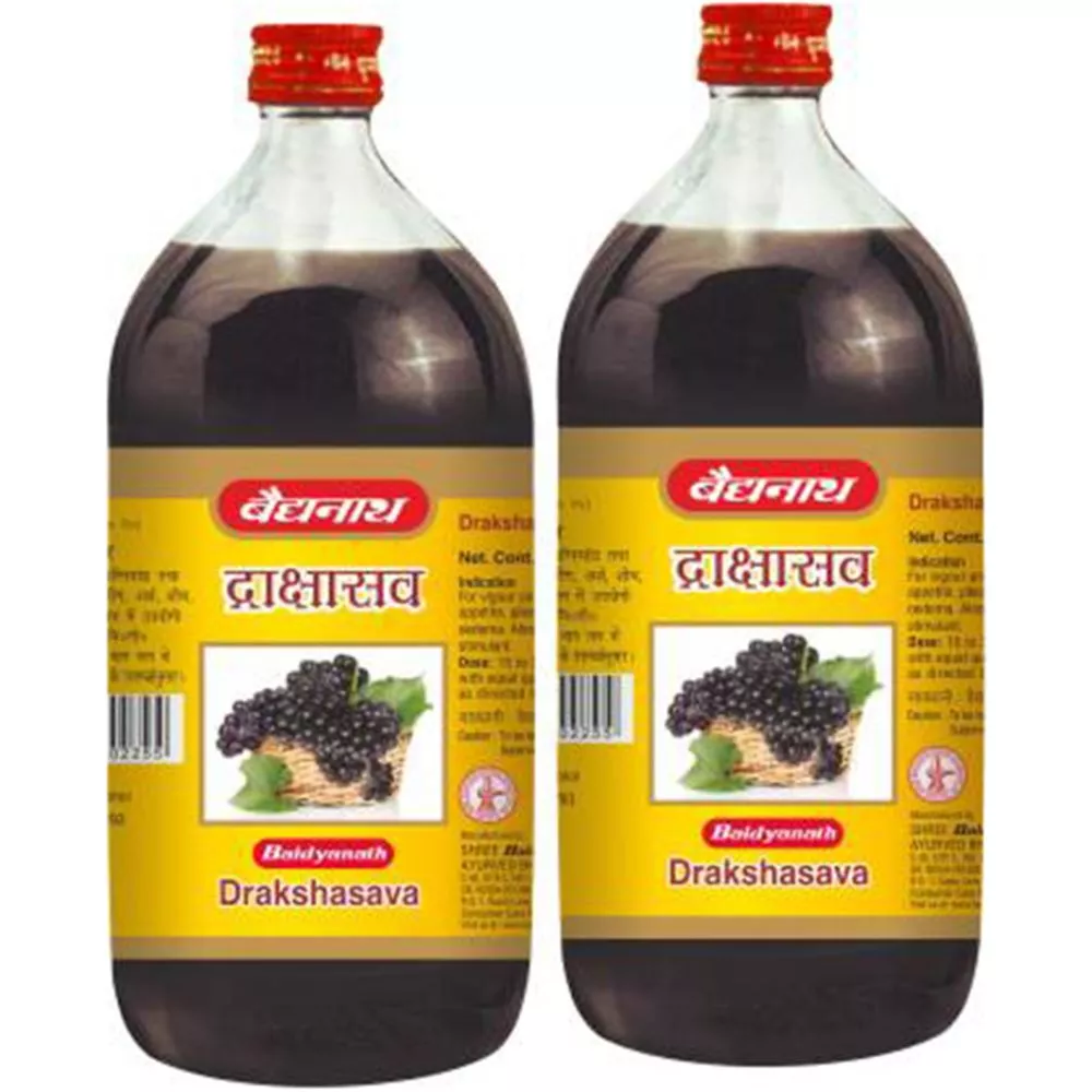 Baidyanath Ayurved Drakshasava 450ml, Pack of 2