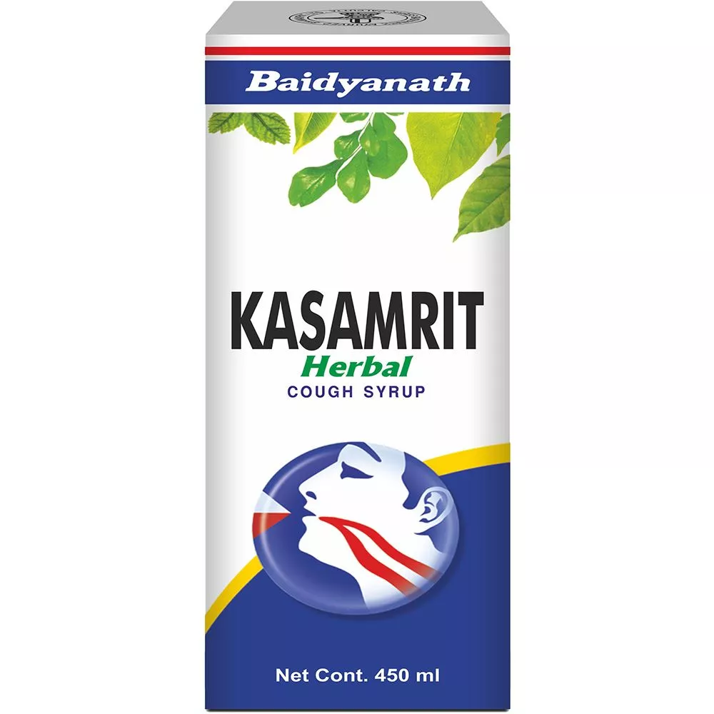 Baidyanath Ayurved Kasamrit Herbal Cough Syrup 450ml