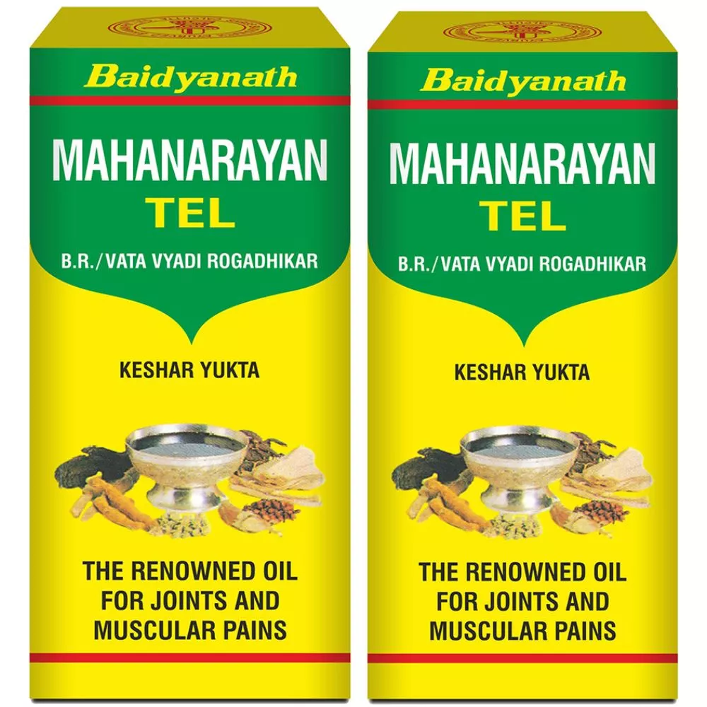 Baidyanath Ayurved Mahanarayan Tel 50ml, Pack of 2