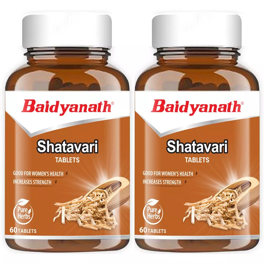 Baidyanath Ayurved Shatavari Tablets 60tab, Pack of 2