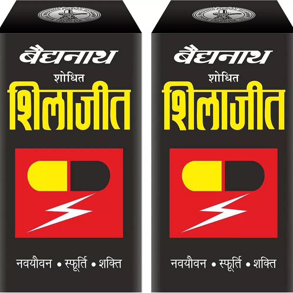 Baidyanath Ayurved Shodhit Shilajit Capsules 30caps, Pack of 2