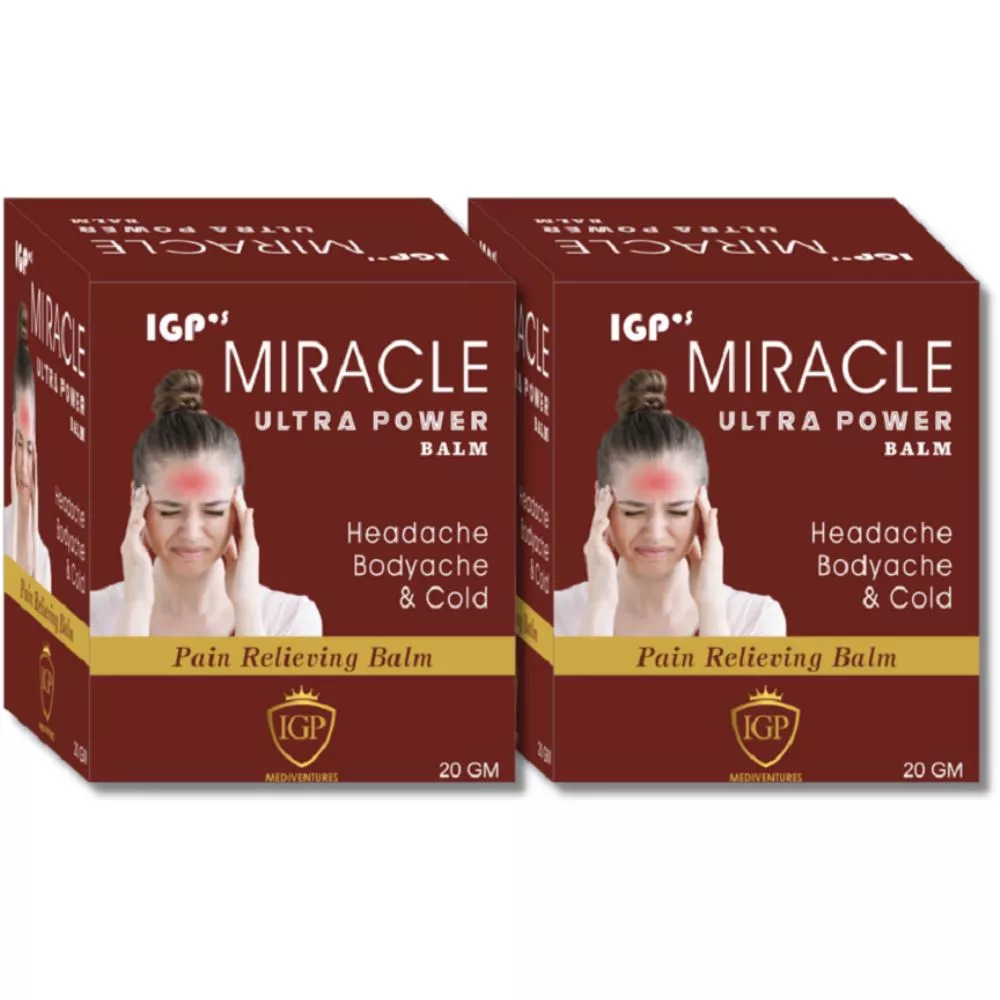 IGP Mediventures Miracle Ultra Power Balm  20g, Pack of 2