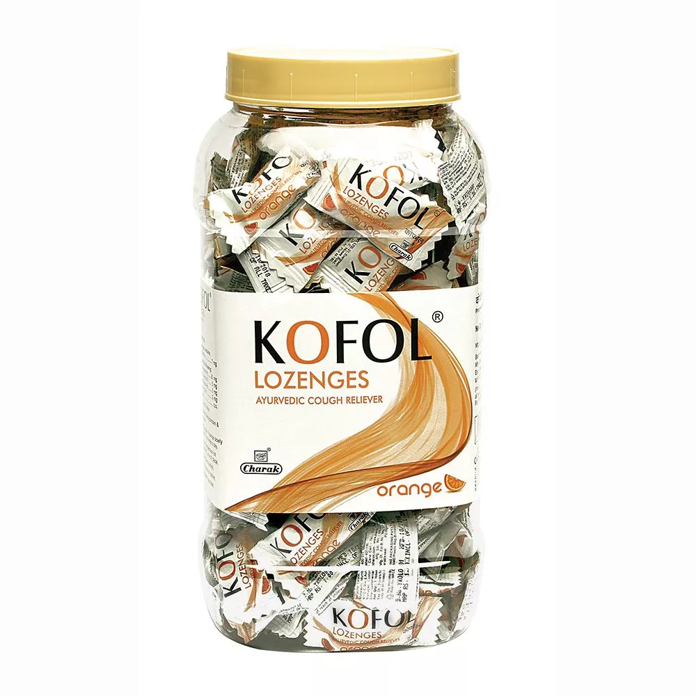 Charak Kofol Lozenges Orange Jar 200pcs