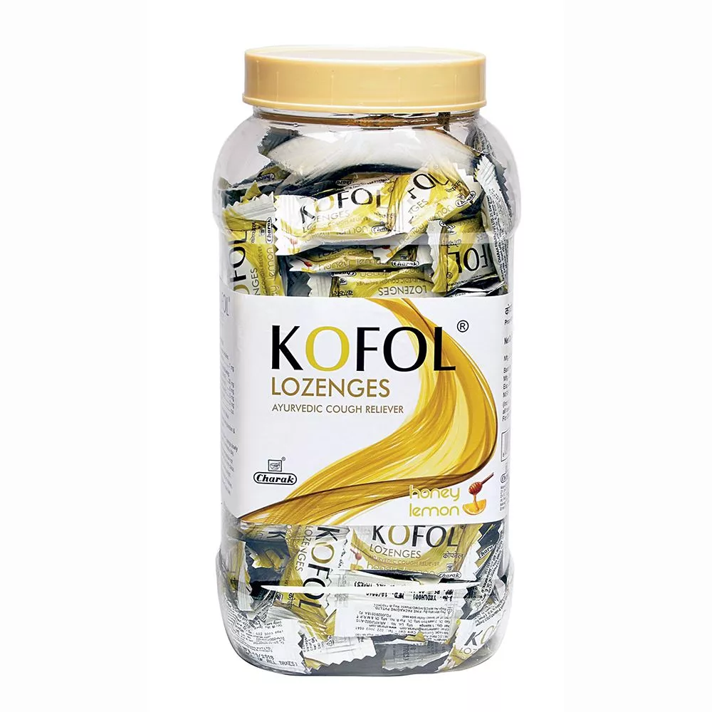 Charak Kofol Lozenges Honey Lemon Jar 200pcs