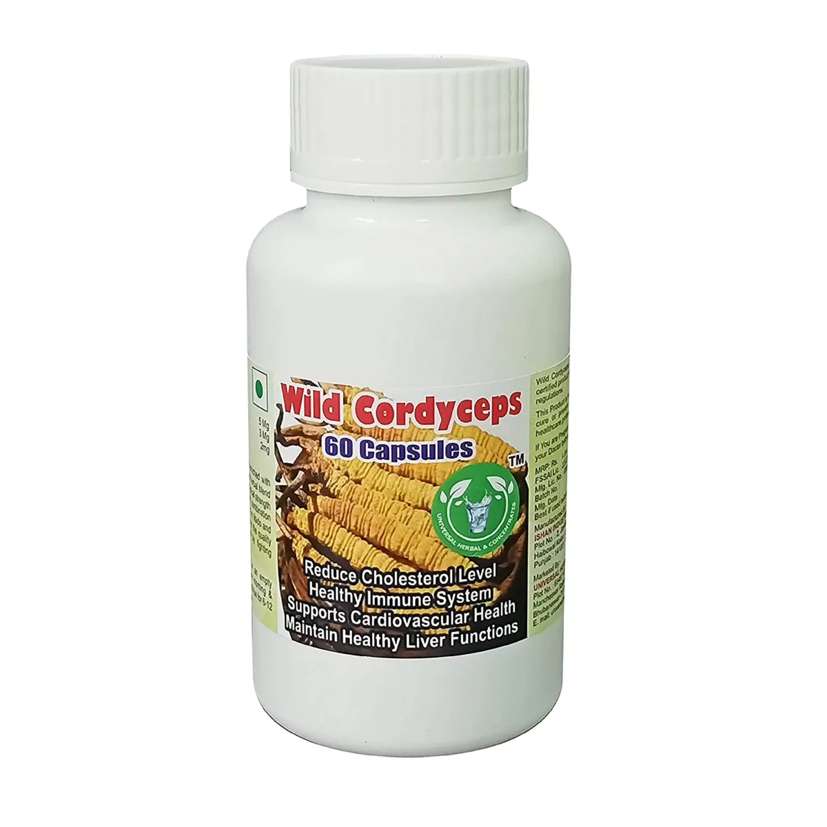 Universal Herbal & Concentrates Wild Cordyceps 60caps