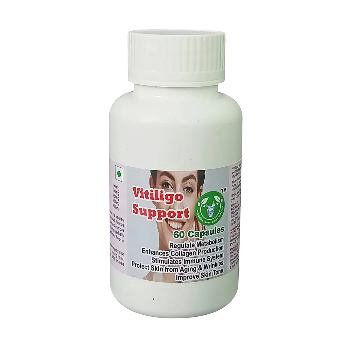 Universal Herbal & Concentrates Vitiligo Support 60caps