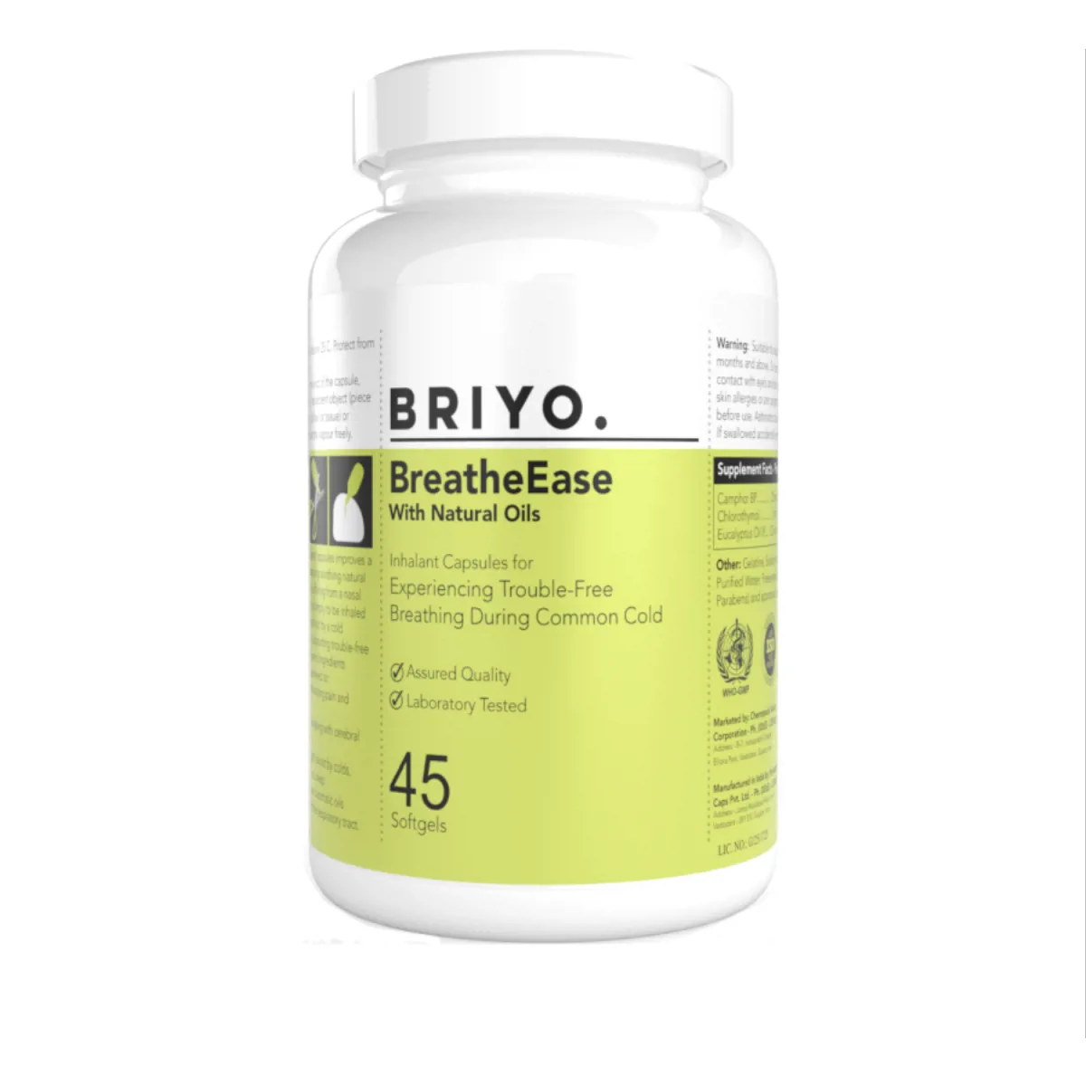 Briyo Supplements BreatheEase 45caps