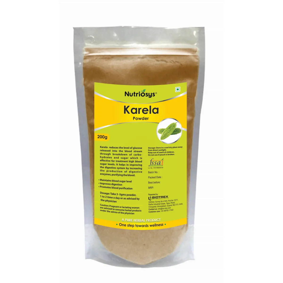 Nutriosys Karela Powder 200g