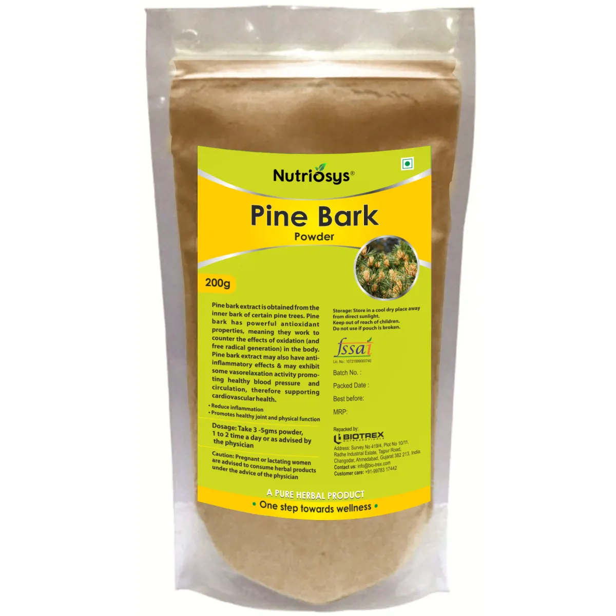 Nutriosys Pine Bark Powder 200g