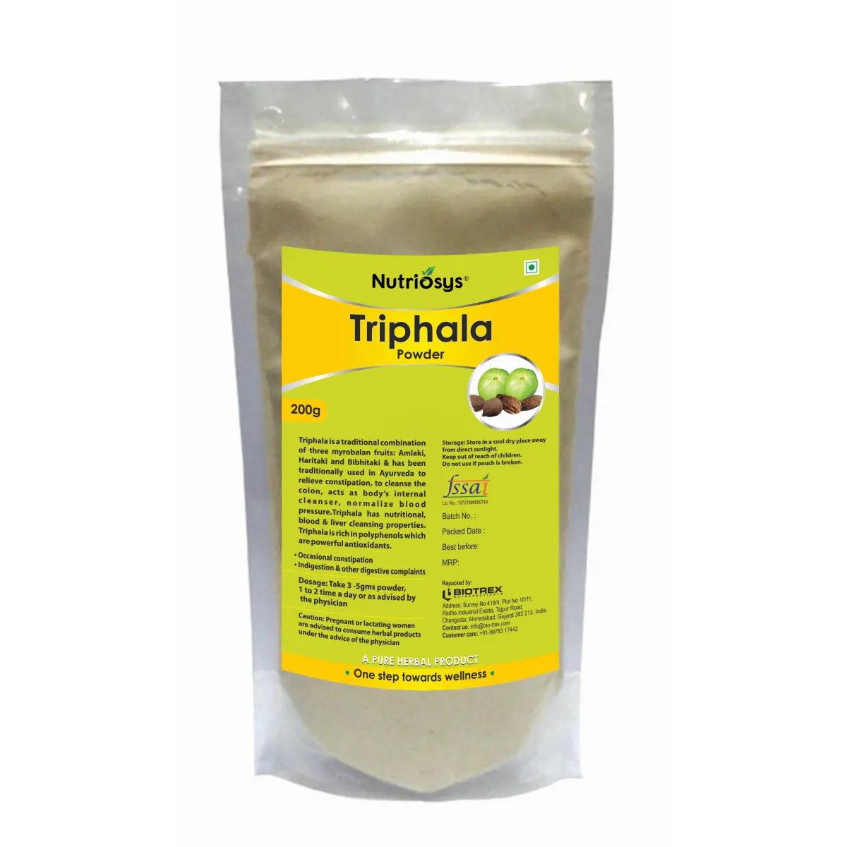 Nutriosys Triphala Powder 200g