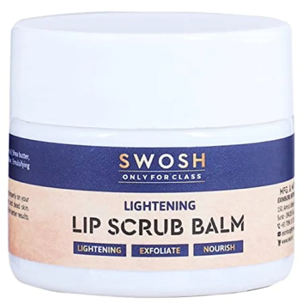 Swosh Lightening Lip Scrub Balm 20g