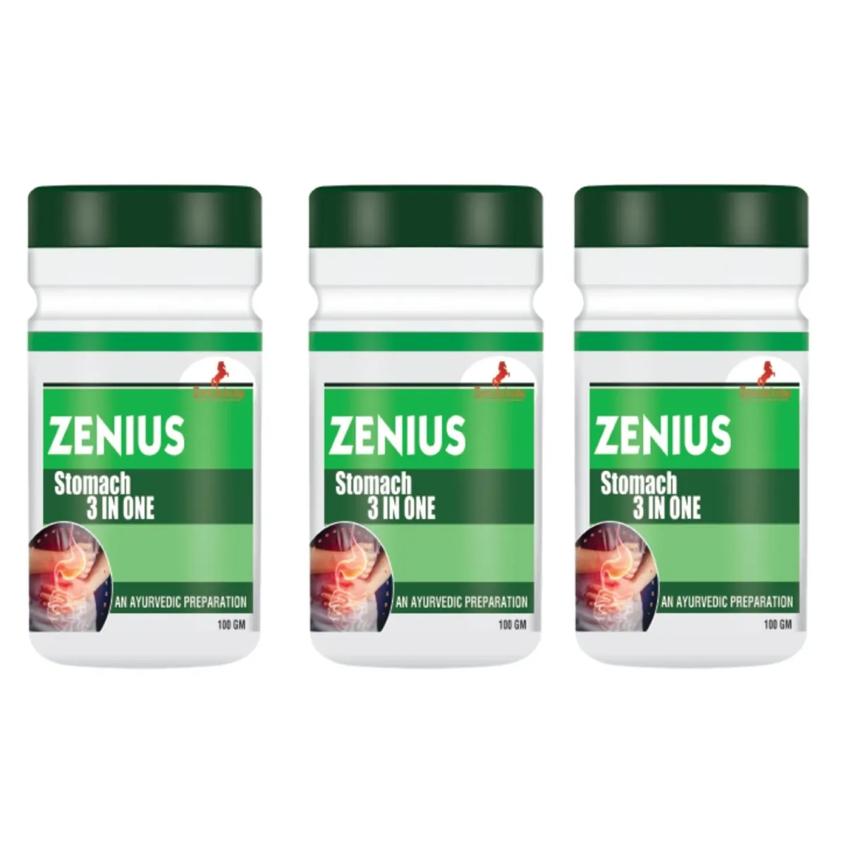 Zenius Stomach 3In One 100g, Pack of 3