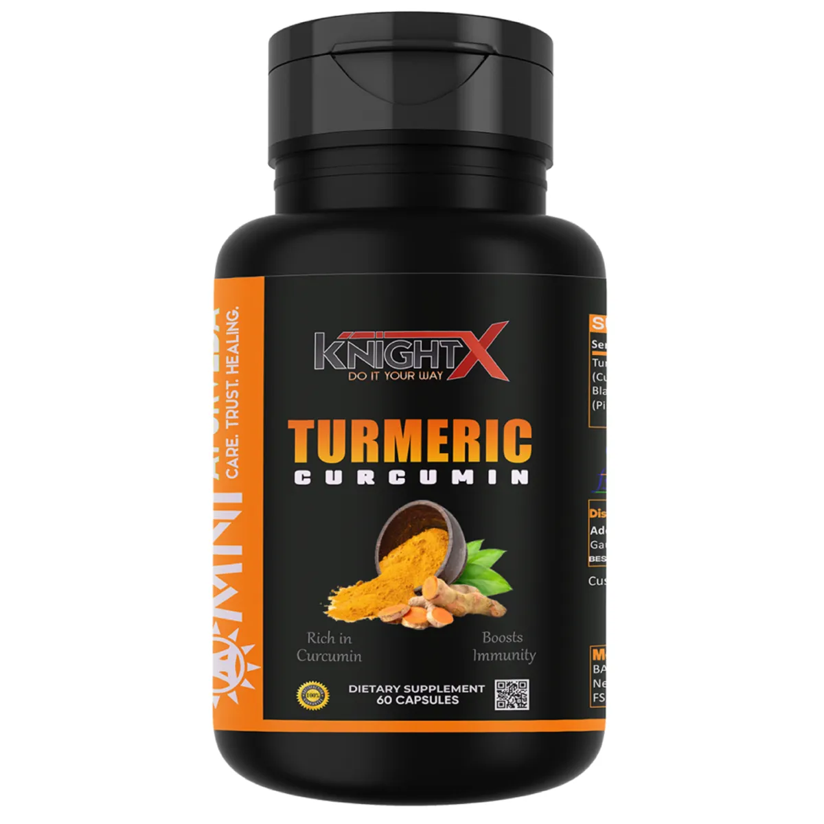 KnightX Turmeric Curcumin Anti-Inflammatory Antioxidant 60caps