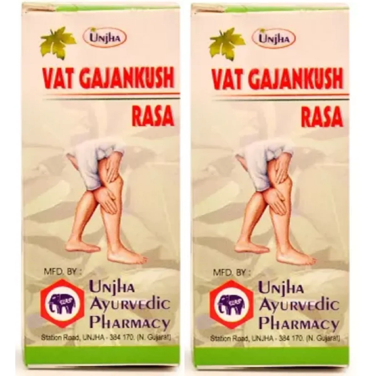 Unjha Vat Gajankush Ras 80tab, Pack of 2
