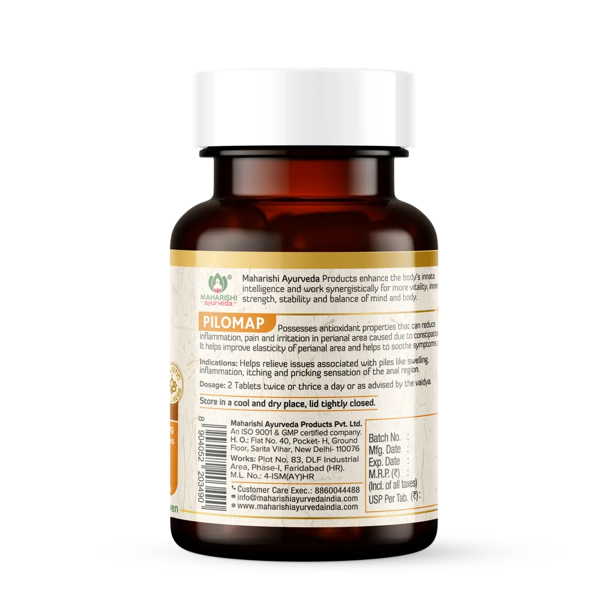 Maharishi Ayurveda Pilomap Piles Care 60tab