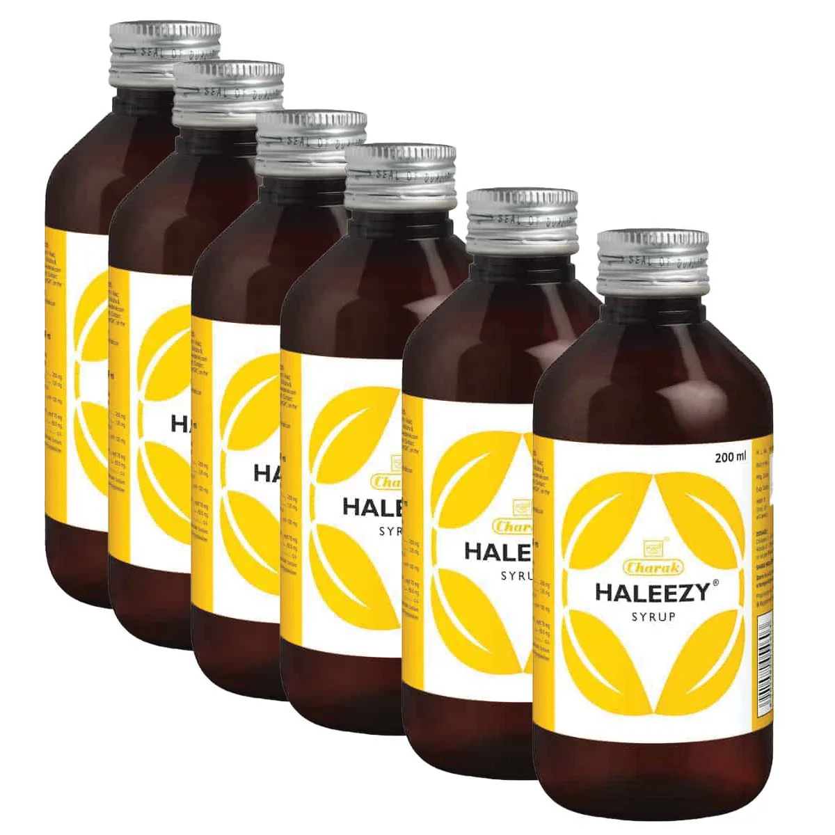 Charak Haleezy Syrup 200ml, Pack of 6