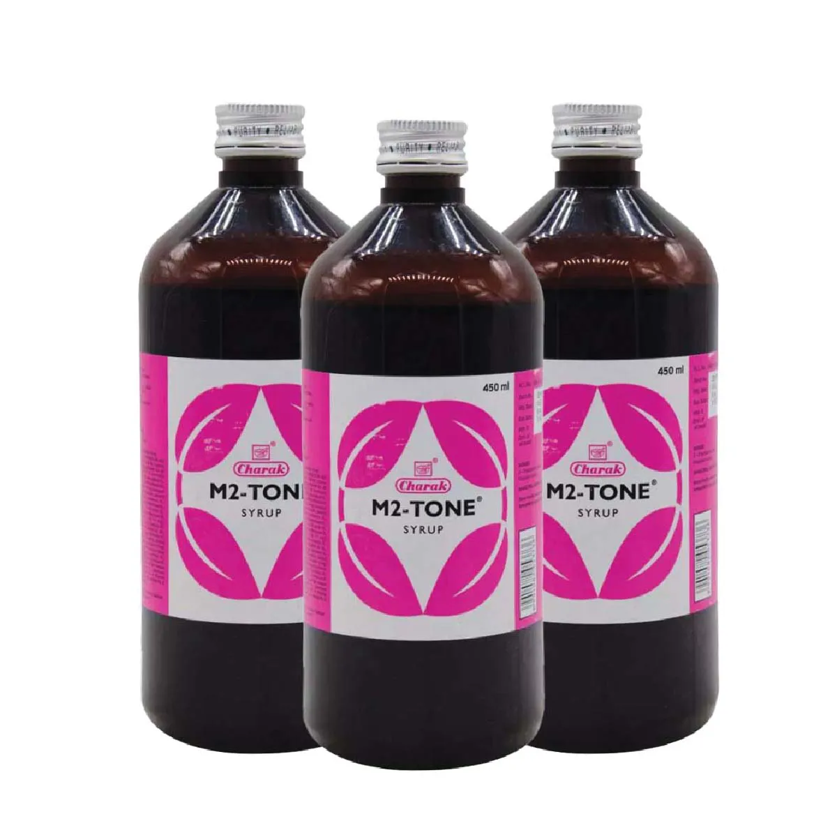 Charak M2 Tone Syrup 450ml, Pack of 3