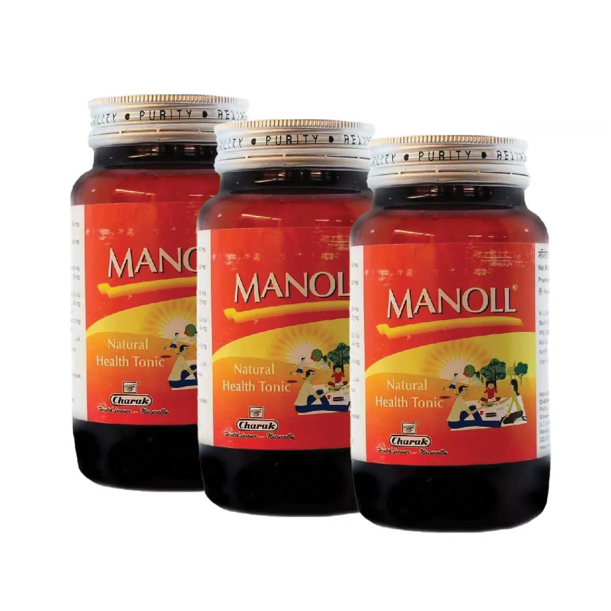 Charak Manoll Syrup 400g, Pack of 3