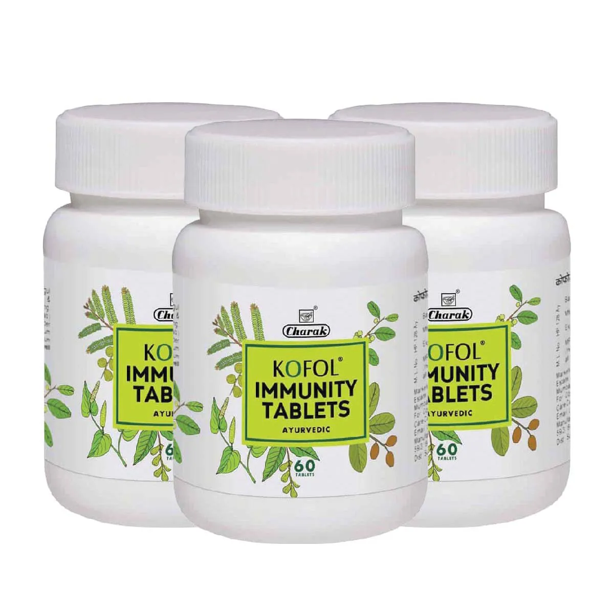 Charak Kofol Immunity Tablets 60km, Pack of 3